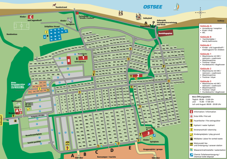 Platzplan - Campingplatz Platen